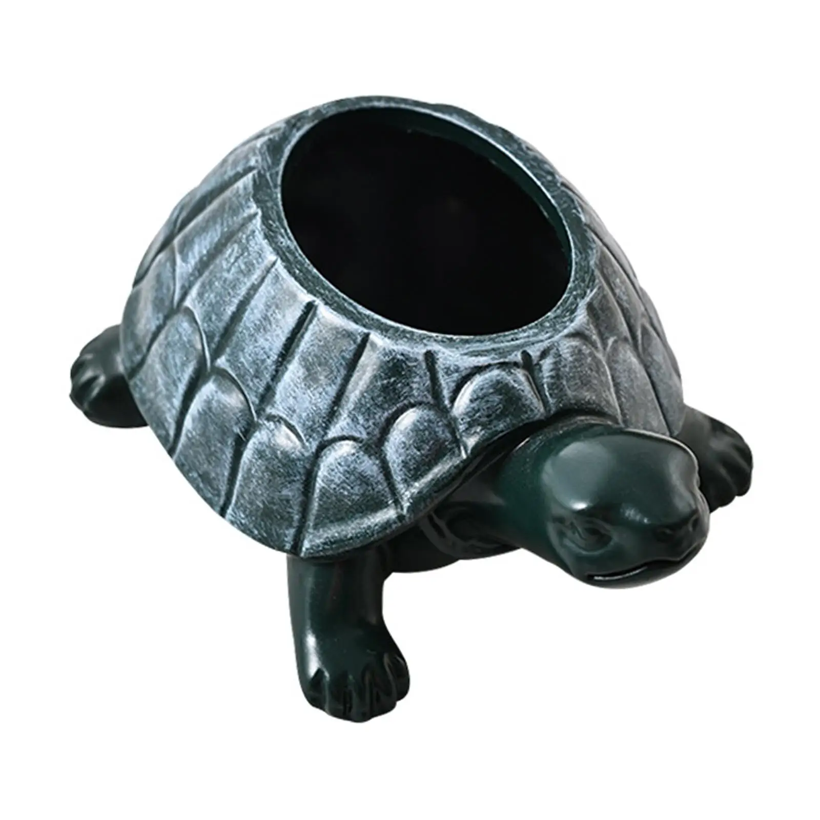 Turtle Planter Flower Pot Collectible Decorative Desk Ornament Art Bonsai Pot Animal Garden Pot for Cabinet Gift Hotel Cafe