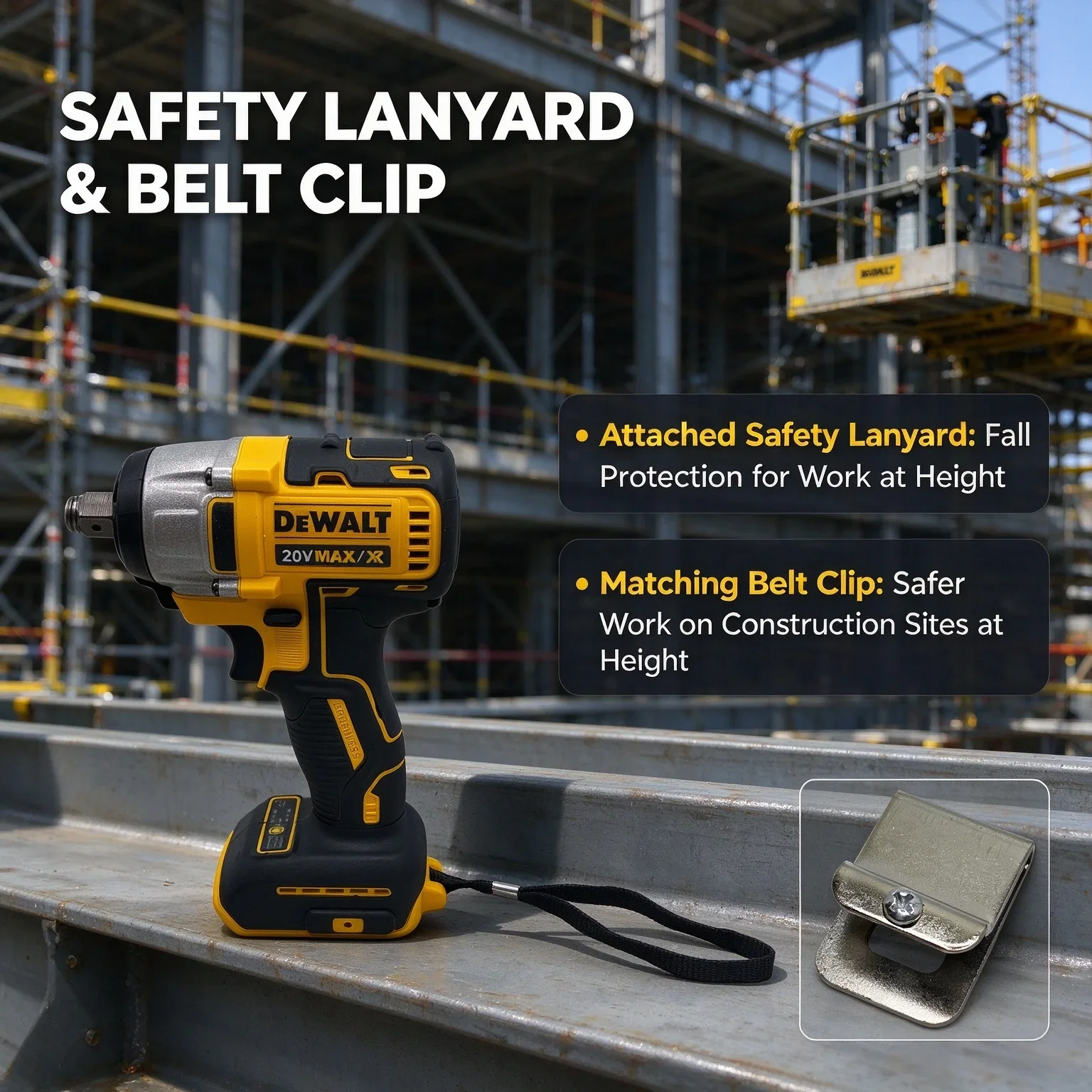 DEWALT DCF880 Lithium Battery Brushless Impact Wrench 20V Detachable Tire High Torque High Speed Powerful Disassembly Tool - view 5