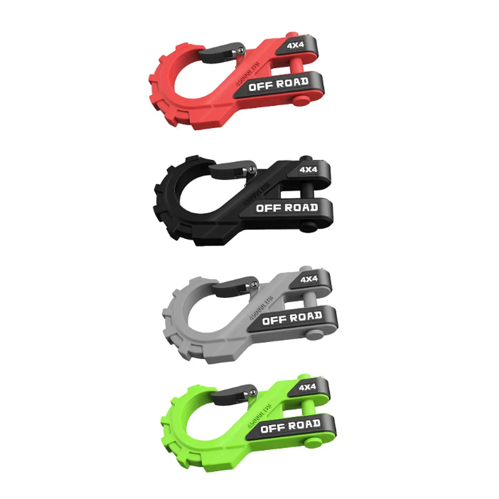 

Winch Shackle Mount Hoist Connector Rescue Drag Hook Alloy Steel Strong Hooks for Towing Hitch Trailer ATV Truck