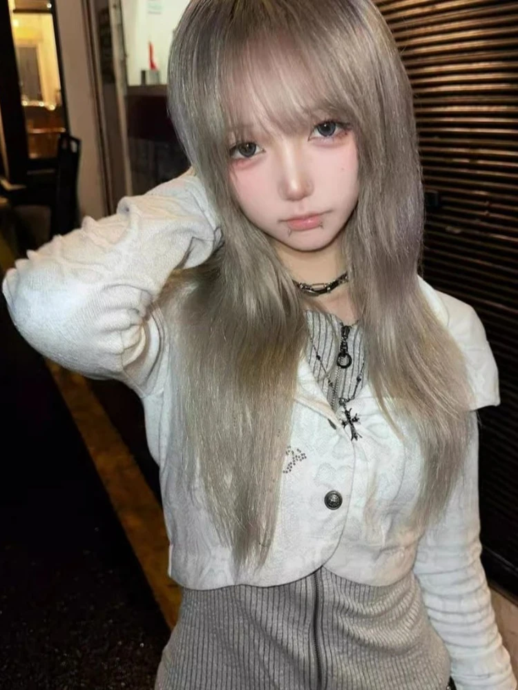 

Y2k американская ретро толстовка с длинными рукавами в стиле пэчворк, искусственная двухсекционная женская повседневная толстовка в стиле пэчворк, тонкий сексуальный панк, осень 2023 г.