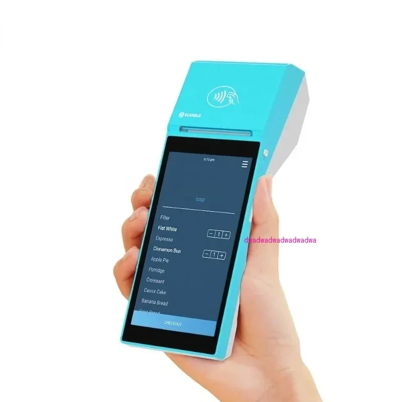 SP01 POS System With NFC For Sumup 5.5 inch BT WIFI Android PDAs POS Terminal Handheld POS With NFC Reader 58MM printer