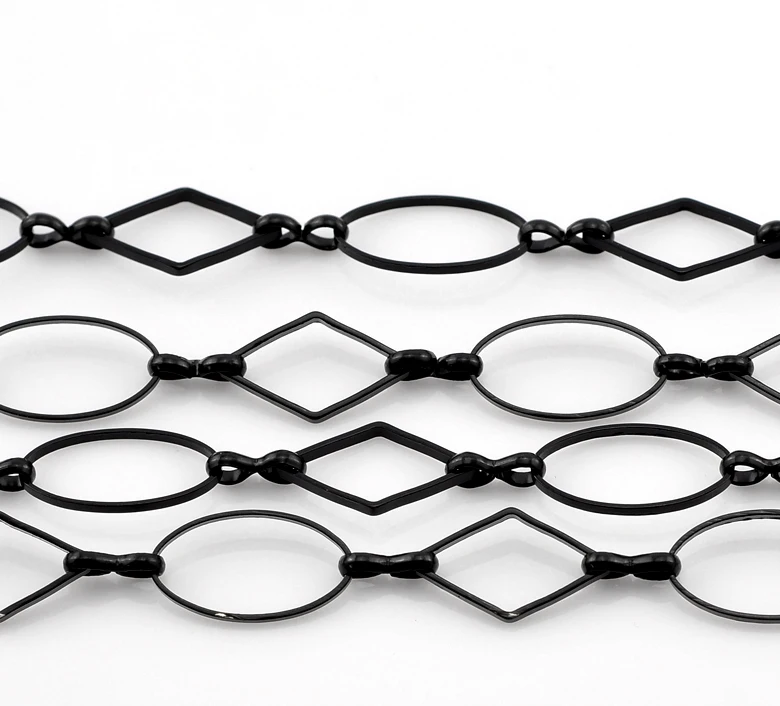 Opened Oval Chains for DIY Jewellery Making