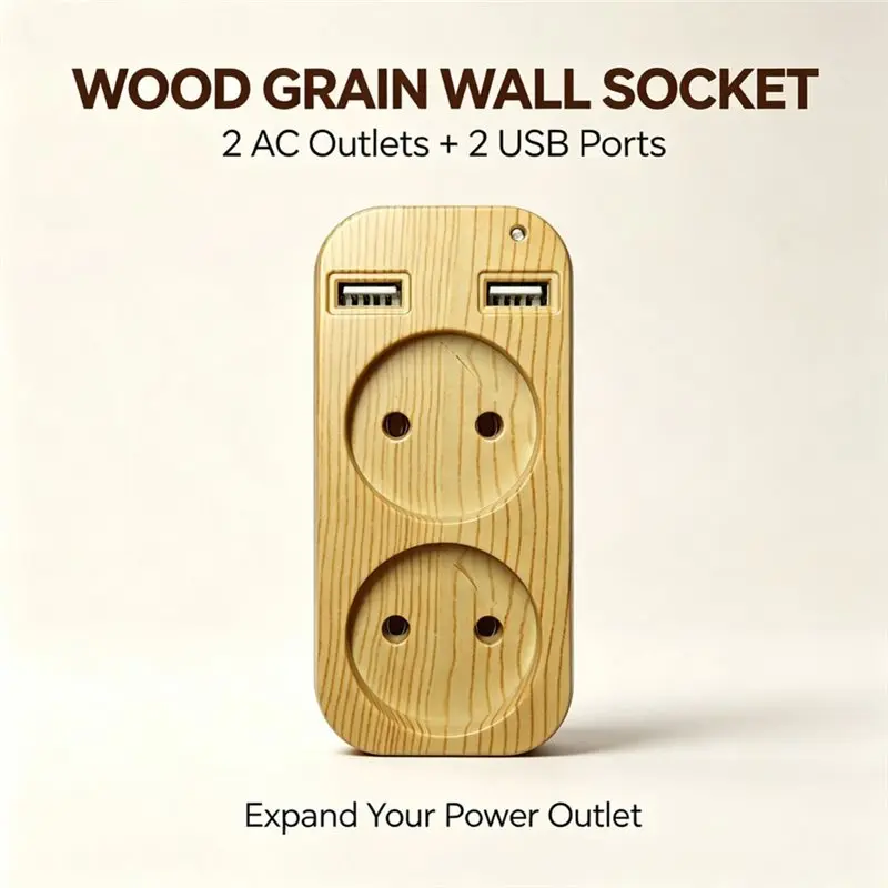 European Travel Plug Adapter With 2 USB Port Charger Outlet Adapter For Germany For French Russian Sockets EU Plug-Y41A