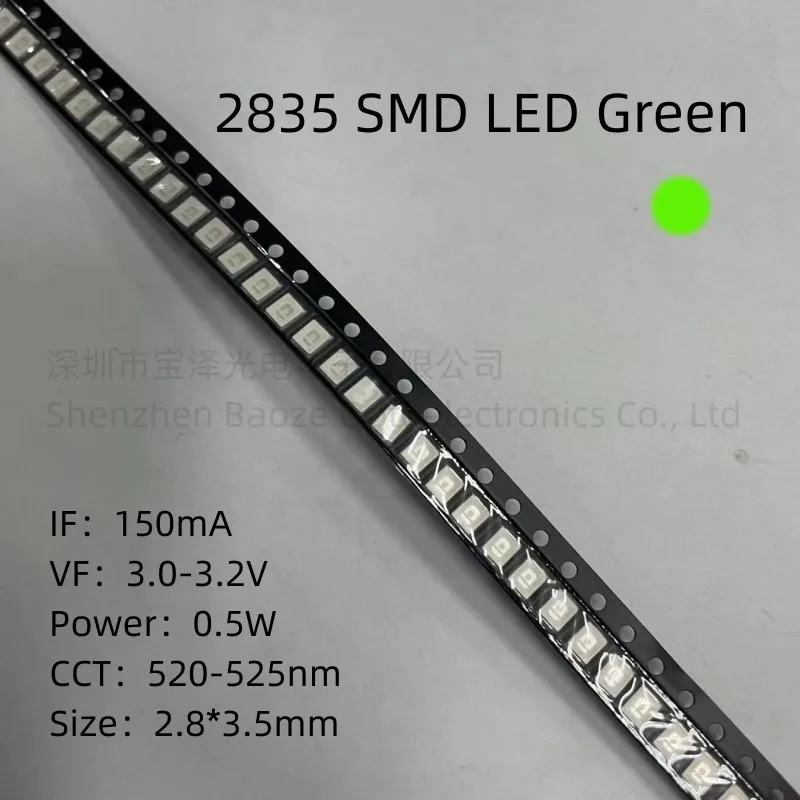 2835 0,5 W SMD светодиод красный желтый зеленый белый синий розовый ледяной светоизлучающий диод 100 шт/Лот