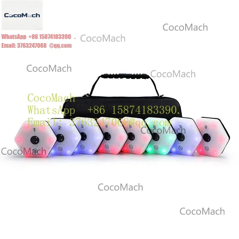 High-End Version Agile Training Reaction Light Sports Equipment System 8 Lights APP for Children Fitness Sports Entertainment