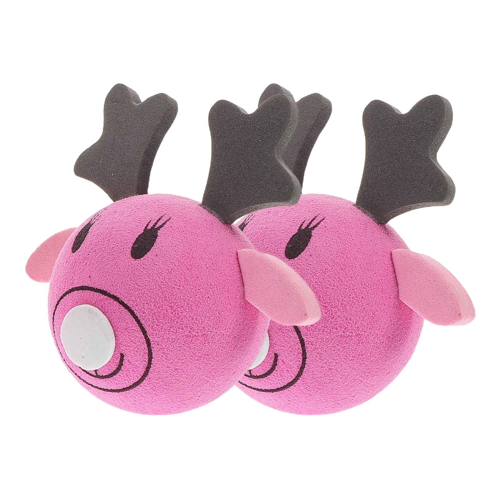 

2pcs Car Antenna Ball Elk Design Durable Eva Auto Roof Ornament Vehicle Exterior Accessory Deer Topper Animal Decoration