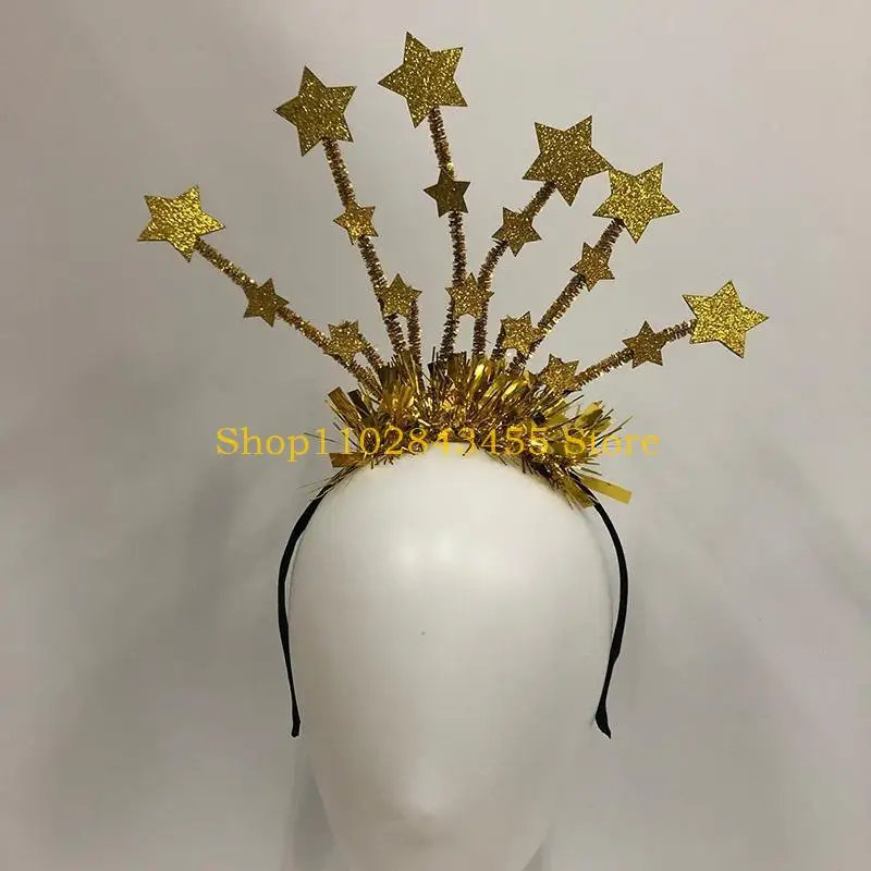 

49MC повязка на голову с блестками, повязка на голову с блестками и звездами, новогодняя вечерние сувениры, декор из мишуры со