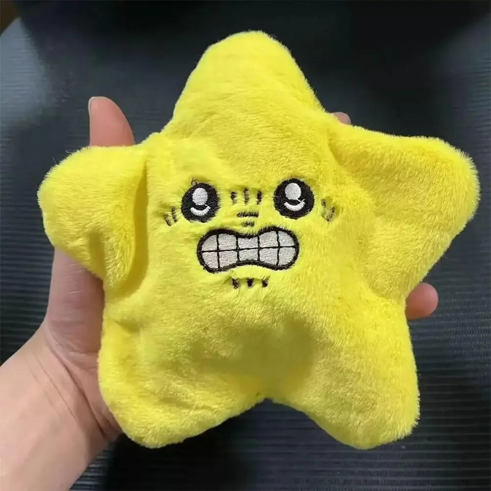 Angry Starfish Toy,Angry Star Plush Moving,Angry Star Face Plush Toy, Automatic Moving Dithering Stuffed Starfish Toy