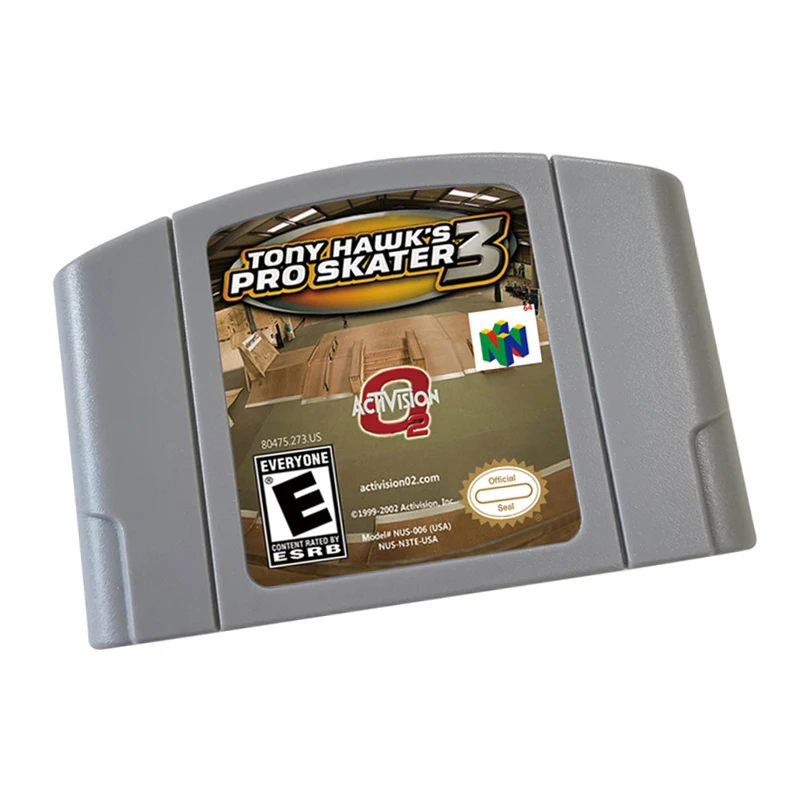

N64 games Cartridge Tony Hawk's Pro Skater 3 NTSC Version Retro Games reconstructed