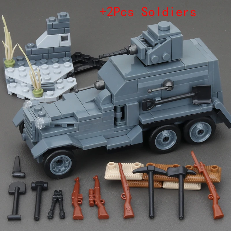 WOII Soldaat Japans Leger Militaire Wapens Speelgoedmodel WO2 M25 Zwaar Gepantserd Voertuig Rupsvoertuig Strijd Tank Bouwstenen Speelgoed
