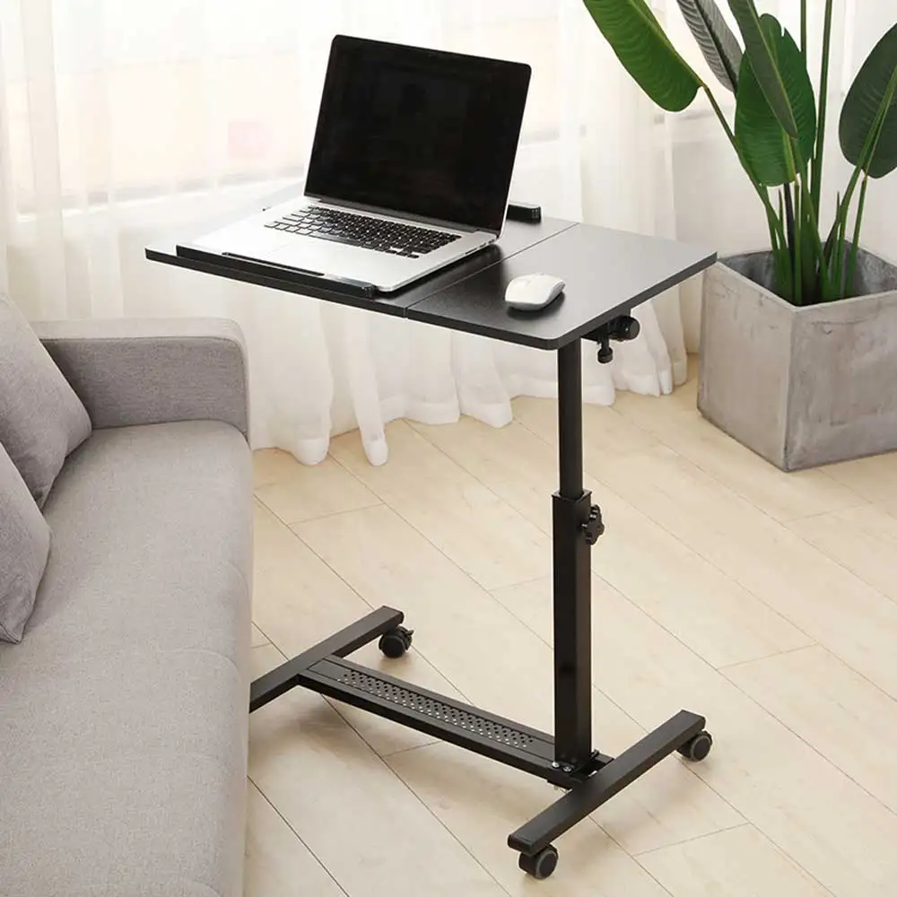 NEW Foldable Computer Desk Home Lift Laptop Bedroom Bedside Desk Student Study Office Work Table
