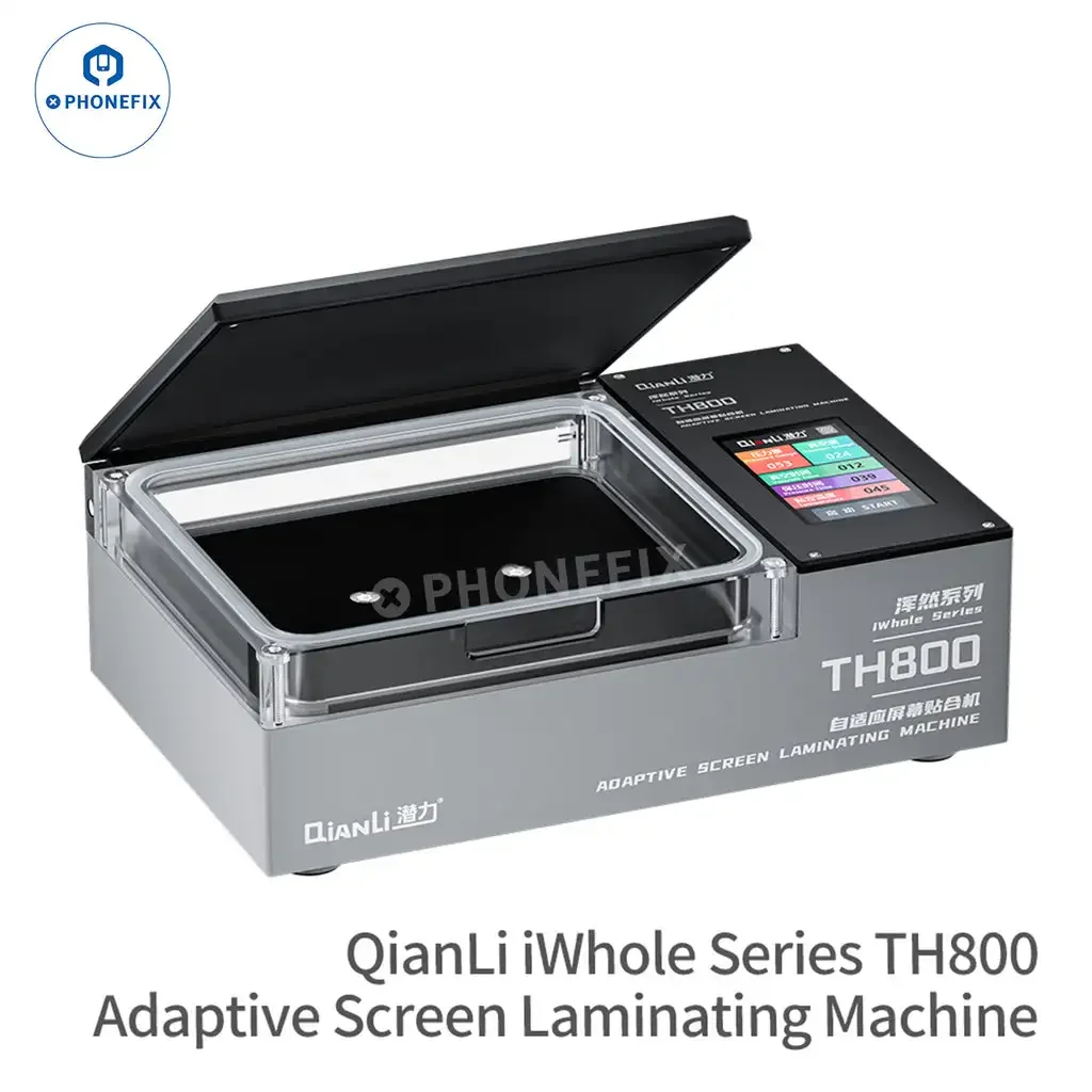 Qianli TH800 TH800 laminatrice adattiva per iPhone Pad iWatch strumento di montaggio per laminazione di riscaldamento a schermo piatto curvo da 10