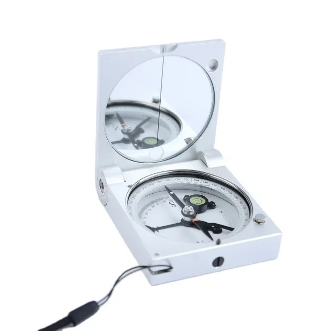 Pocket  Compass Harbin DQL-2A Geology Compass  Aluminium Alloy Metal for Outdoor Surveying Magnetic Compass