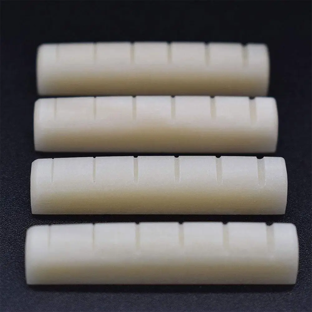 Guitar Unbleached BONE Nut 43/44/45mm Acoustic Folk Saddle Luthier DIY Bridge Builder Bone Guitar Nut