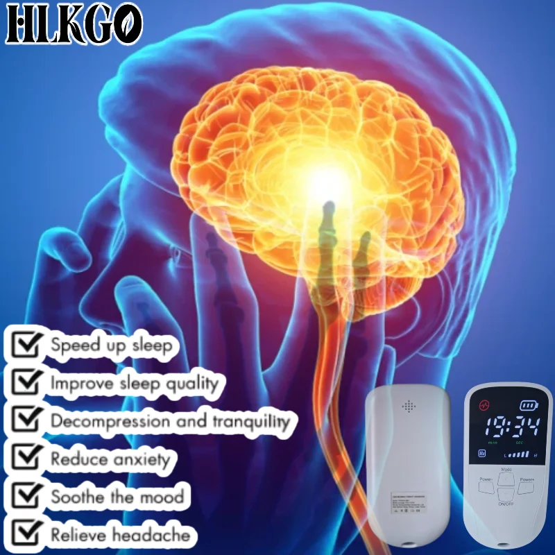 All-in-One Sleep & Pain Solution - Vagus Nerve Stimulator for Deep Relaxation, Drug-Free Relief & Meditation Calm