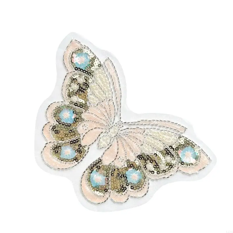 L5YA Glittering Pearlescent Butterfly Fabric Design For Bag Embellishment And Home Decoration Safe Craft Project