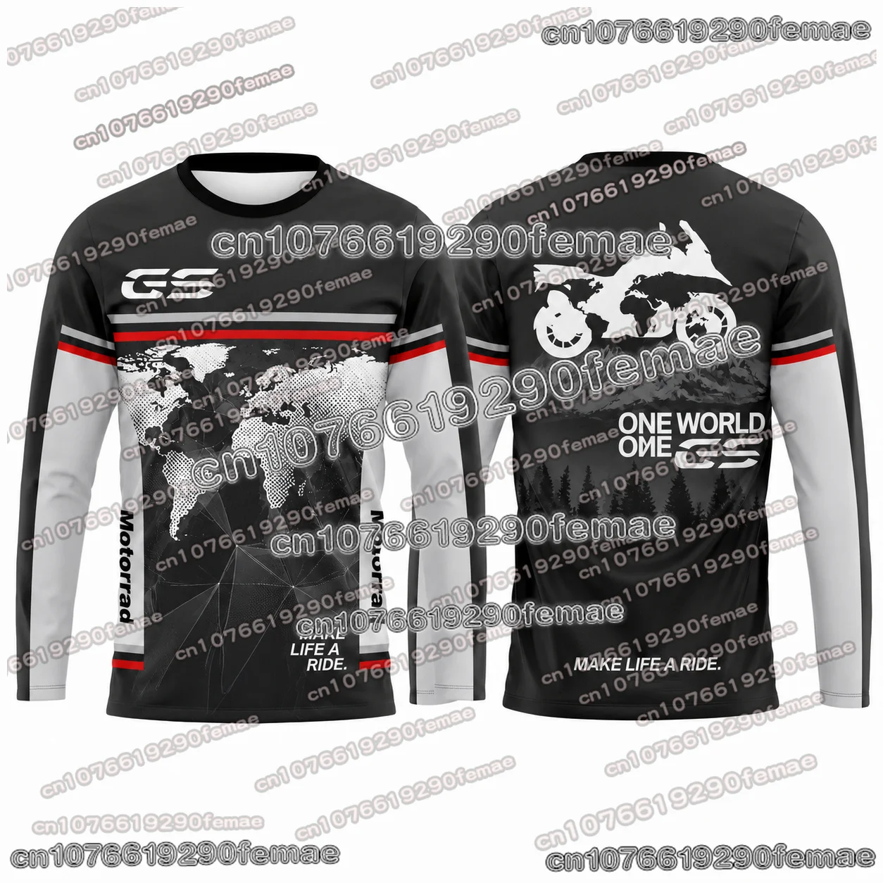 Neues GS Adventure Motorrad Langarm-Fahrshirt Sommer Moto Reise-Shirt Leichtes Atmungsaktives Schnelltrocknendes T-Shirt – Detail 4