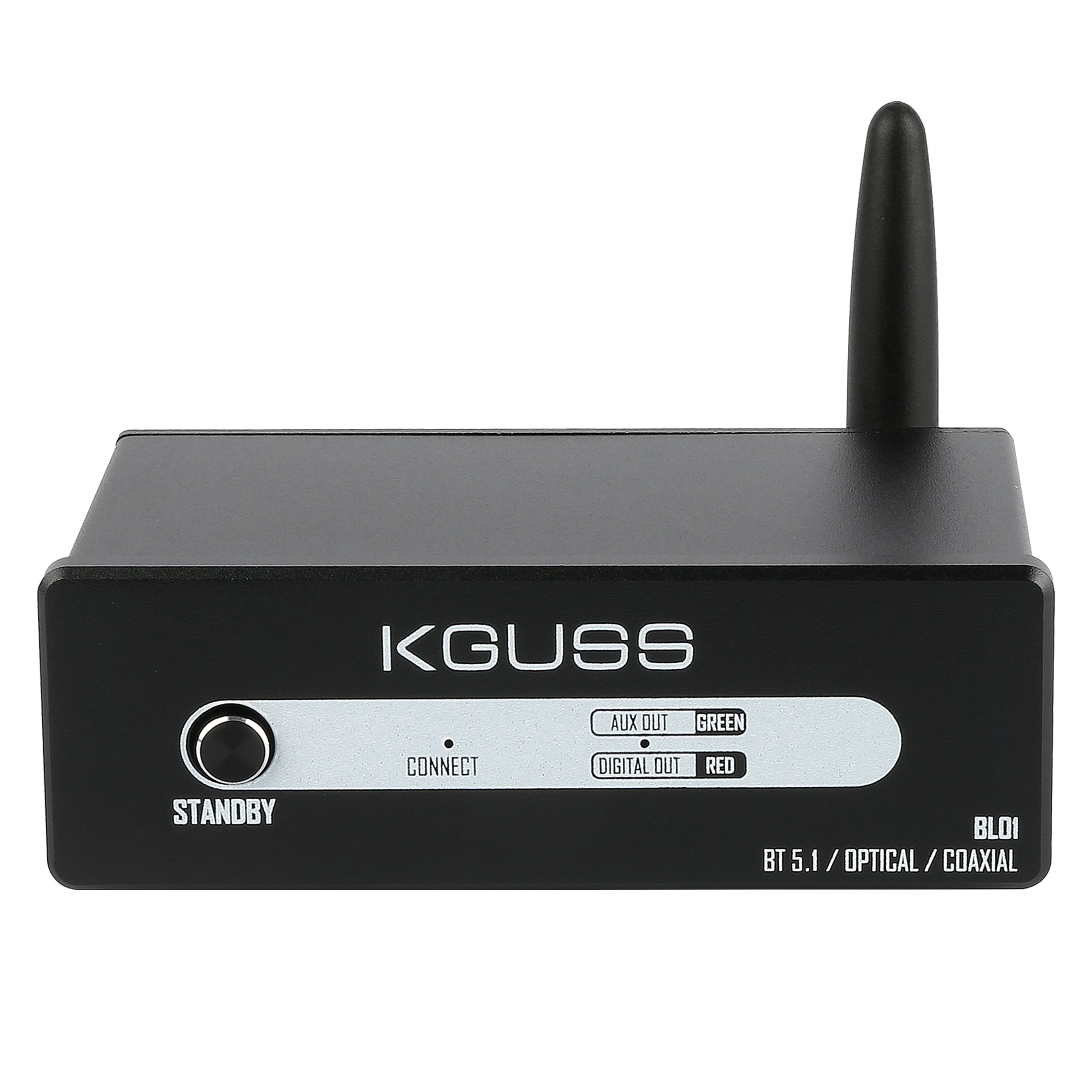 KGUSS BL01 Bluetooth 5.1 Audio receiver HIFI QCC3031 lossless decoding APTX HD fiber coaxial RCA output DAC