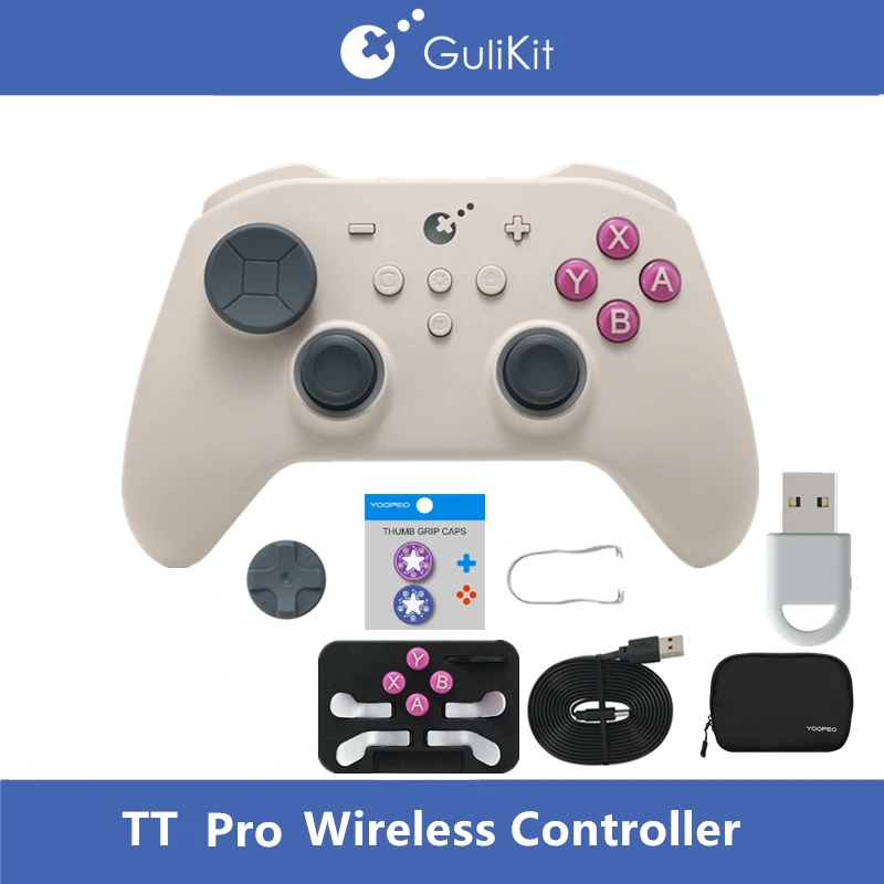 GuliKit gamepad TT max/PRO draadloze controller met TMR-joysticks en triggers Gamepad voor Windows /Nintendo Switch Android iOS - afbeelding 1