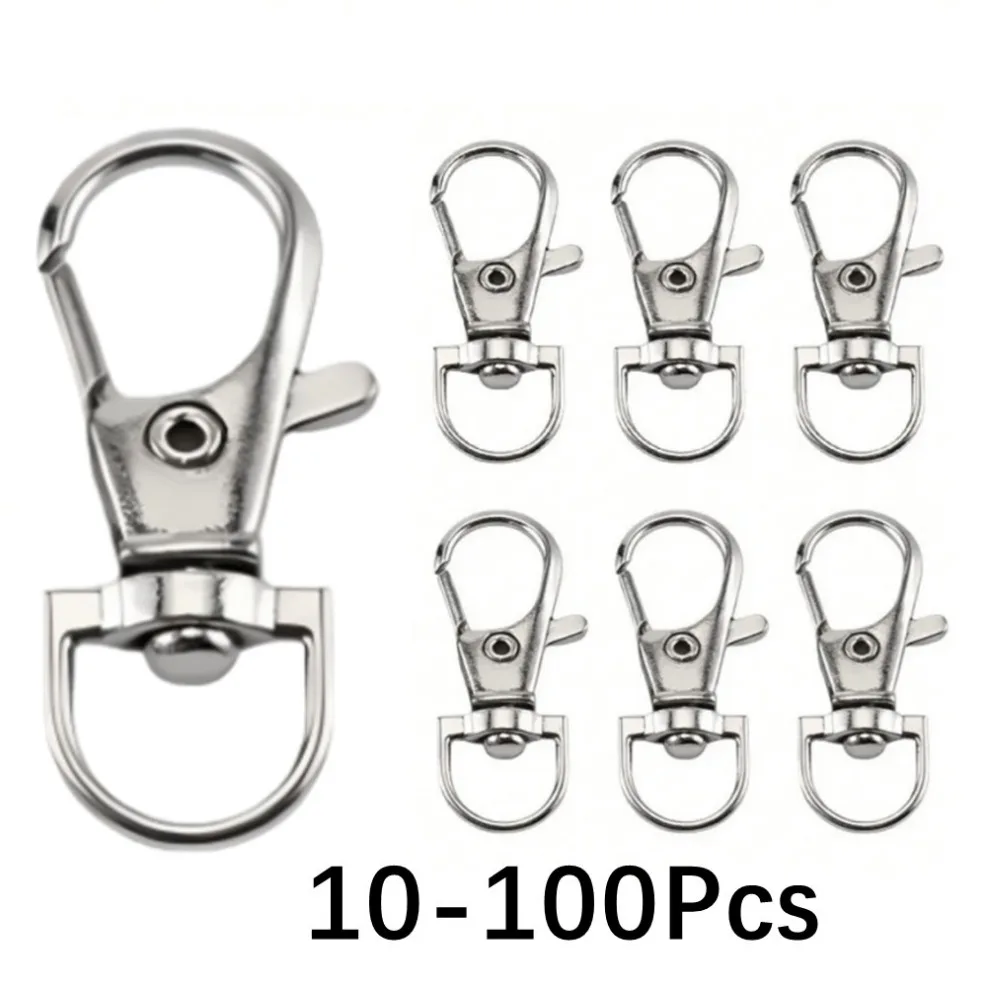 

10pcs~100pcs Bags Strap Buckles Zinc Alloy Lobster Clasp Collar Carabiner Snap Hook DIY KeyChain Bag Accessories Hanging Buckle