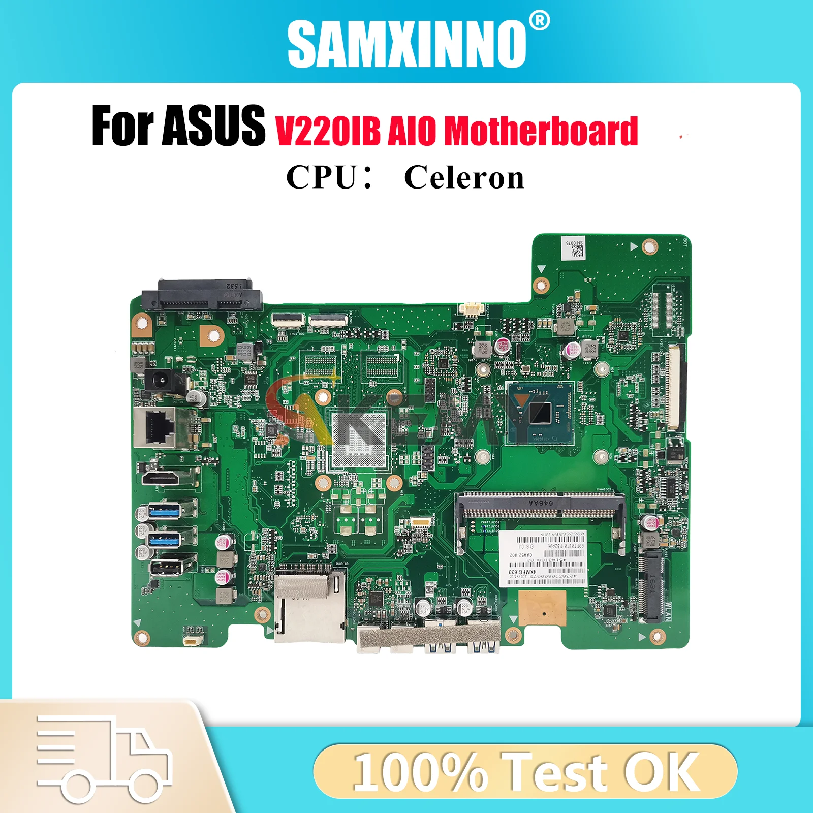 

V220IB Motherboard For ASUS Vivo AiO V220IC V220I V220IA V220IB Mainboard With Celeron CPU 100% tests OK fast shipping stk