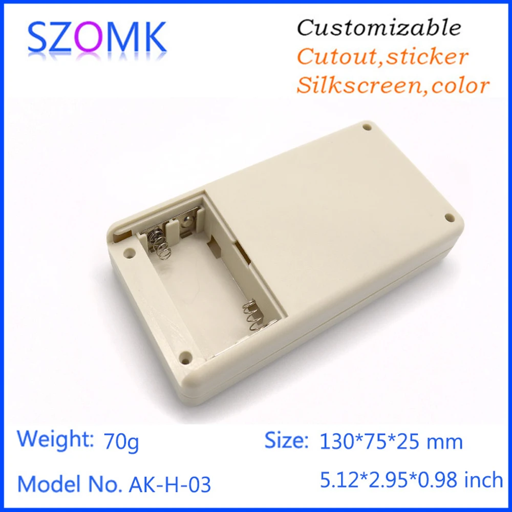 1PCS handheld enclosure 135*70*25mm electronics abs plastic enclosure diy plastic box plastic case