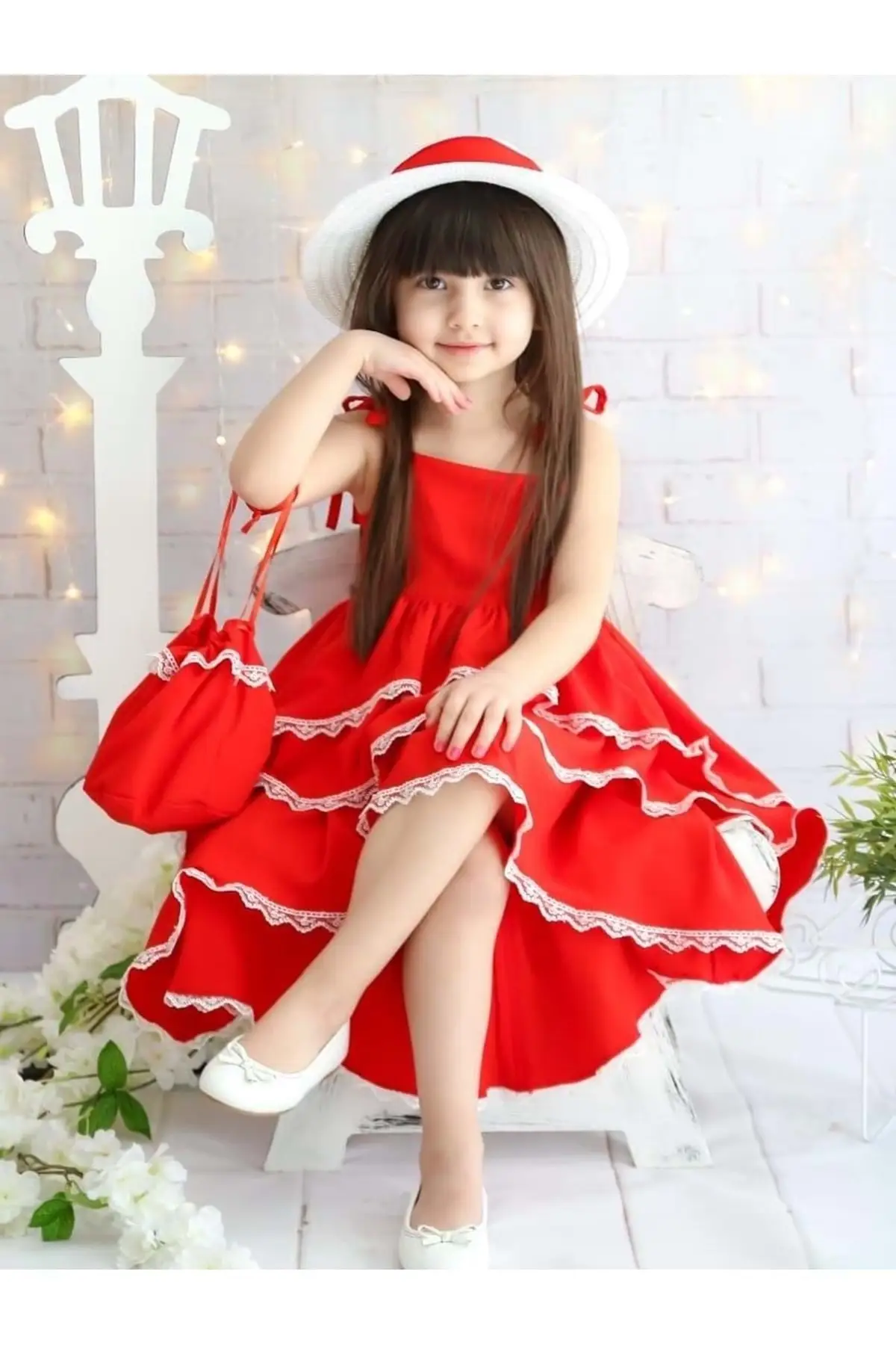 Straw Hat 2 Years Old Bag Female Child Dress