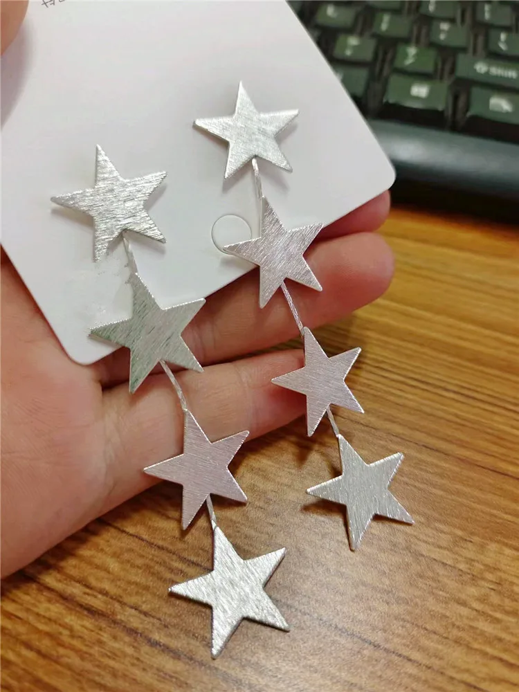 Beautiful Stars Long Earrings For Women Unique Statement New Fashion Jewelry Wholesale