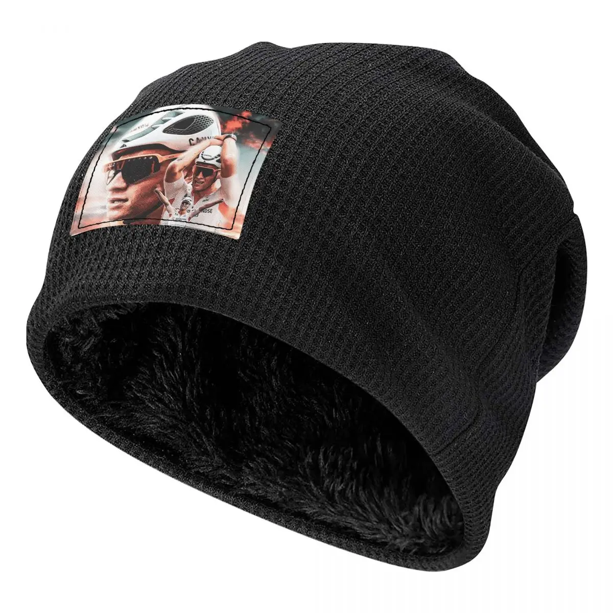 Mathieu Van Der Poel Cyclist MVDP Dutch Cyclist College Beanies Caps Fleece-Lined Bonnet Hat Warm  Autumn Winter Skullies Hats