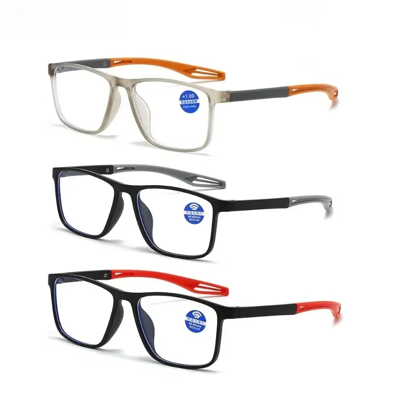 Lot de 3 nouvelles lunettes de lecture à la mode pour personnes d'âge moyen et âgées, ultra légères, anti-lumière bleue, lunettes pour la presbytie