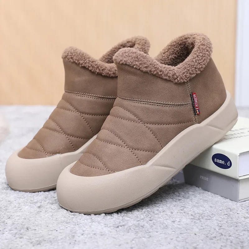 Women Cotton Shoes Snow Boots 2025 Winter New Plush Comfortable Warm Outdoor Anti Slip Sports Waterproof Cold Proof Ankle Boots