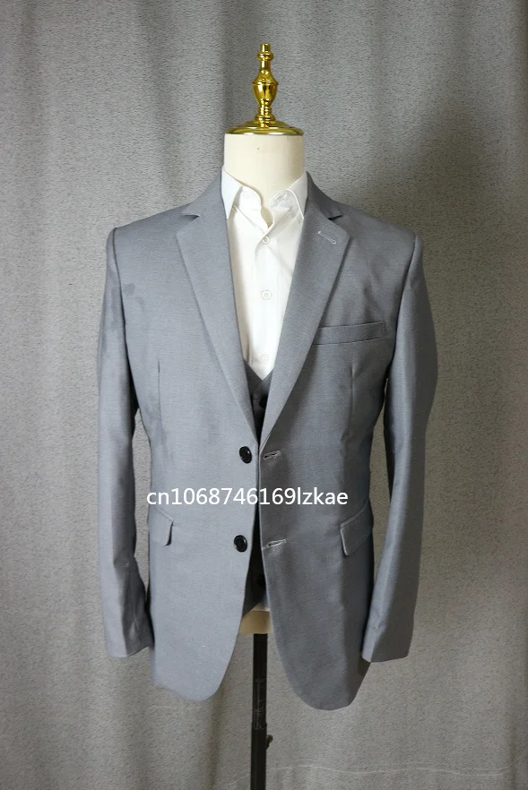 Klassische Männer Anzug 3 Stück Mode Slim Fit Blazer Weste Hosen Set formelle Business Hochzeit Smoking für Männer Freizeit kleidung