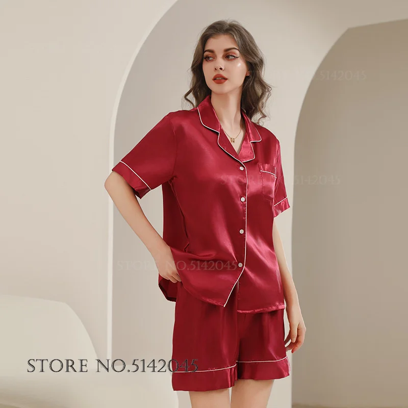 Bridal Bridesmaids Wedding Pajamas Set Female Trouser Suits Spring New Sleepwear Pyjama Loose Casual Satin Homewear Lounge Wear
