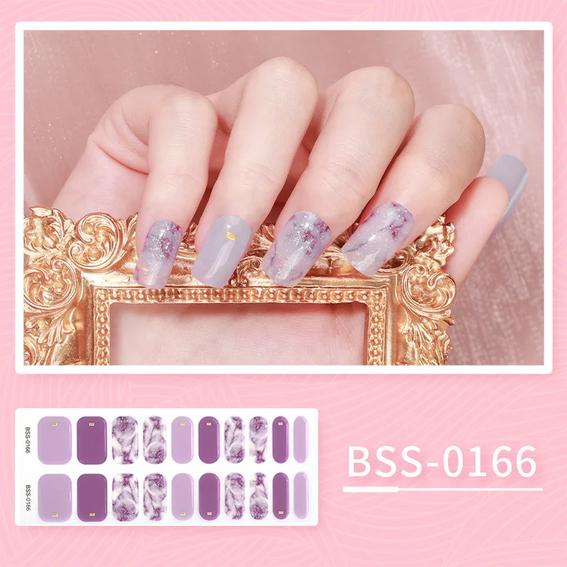 Bandes Adhésives pour Ongles en Gel, Autocollants à Motif de Fleurs Dégradées, Accessoires de miles pour Fille, Lampe UV