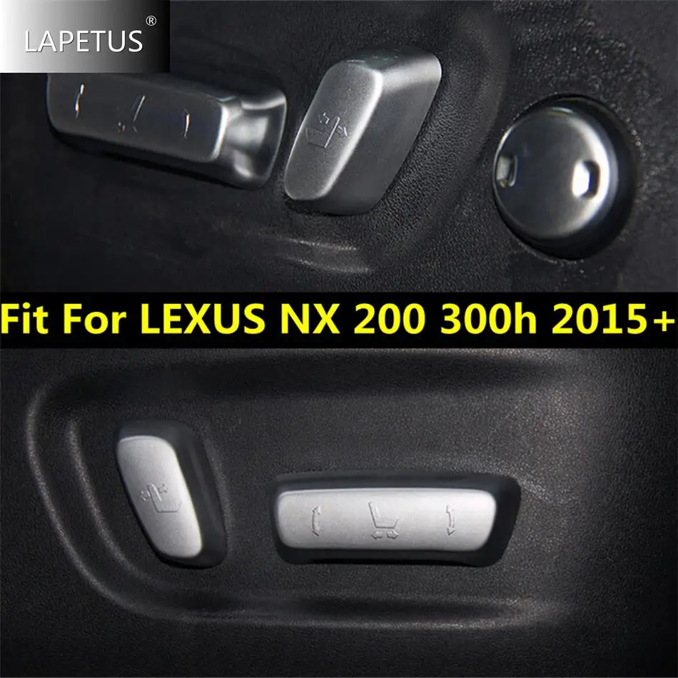 

Car Seat Memory Adjustment Button Switch Decor Cover Trim Fit For LEXUS NX 200 300h 2015 - 2020 Matte Interior Accessories