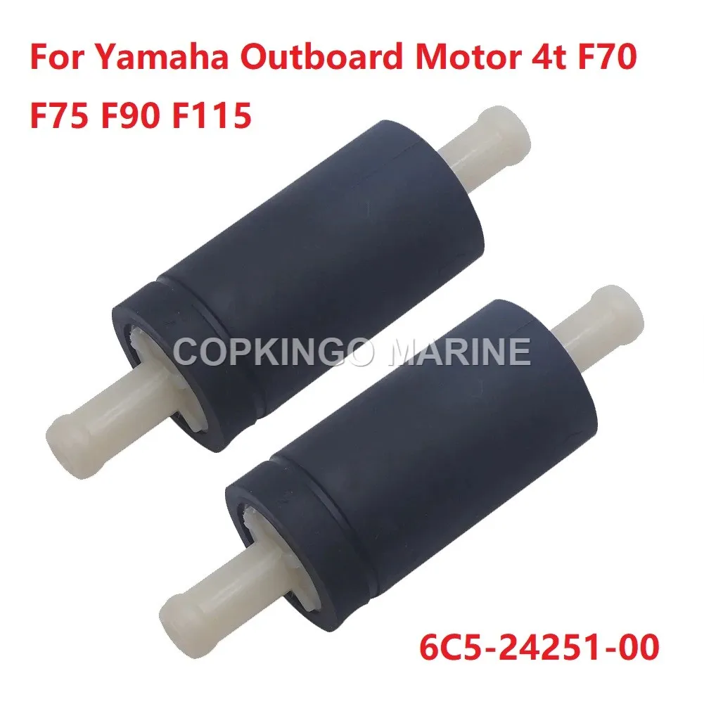 

2Pcs Boat Fuel Filter 6C5-24251-00 For Yamaha Outboard Motor 4t F70 F75 F90 F115