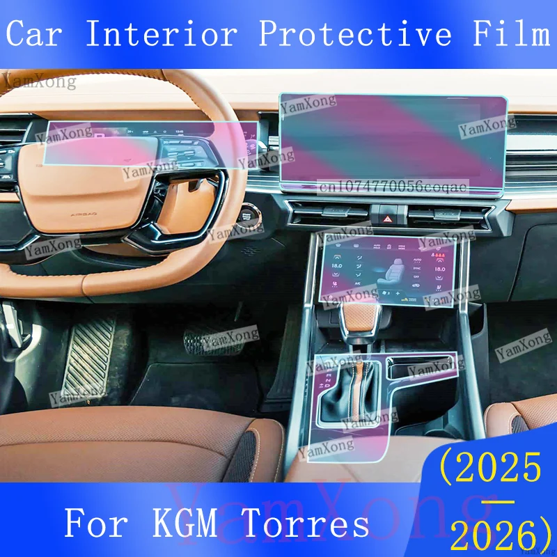 Kit de Reparo de Arranhões para Painel de Navegação e Console Central KGM Torres, Adesivo Protetor para Painel de Instrumentos