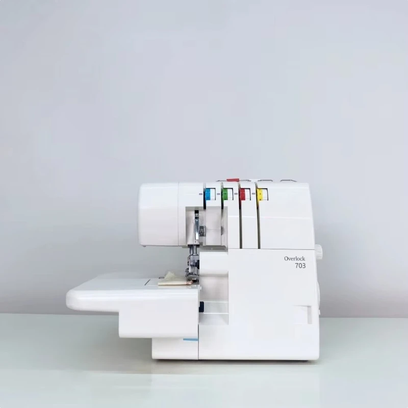 JK 703 Mini 4-thread Clothing Portable Household Knitted Fabric Ma quin Overlock Sewing Machine