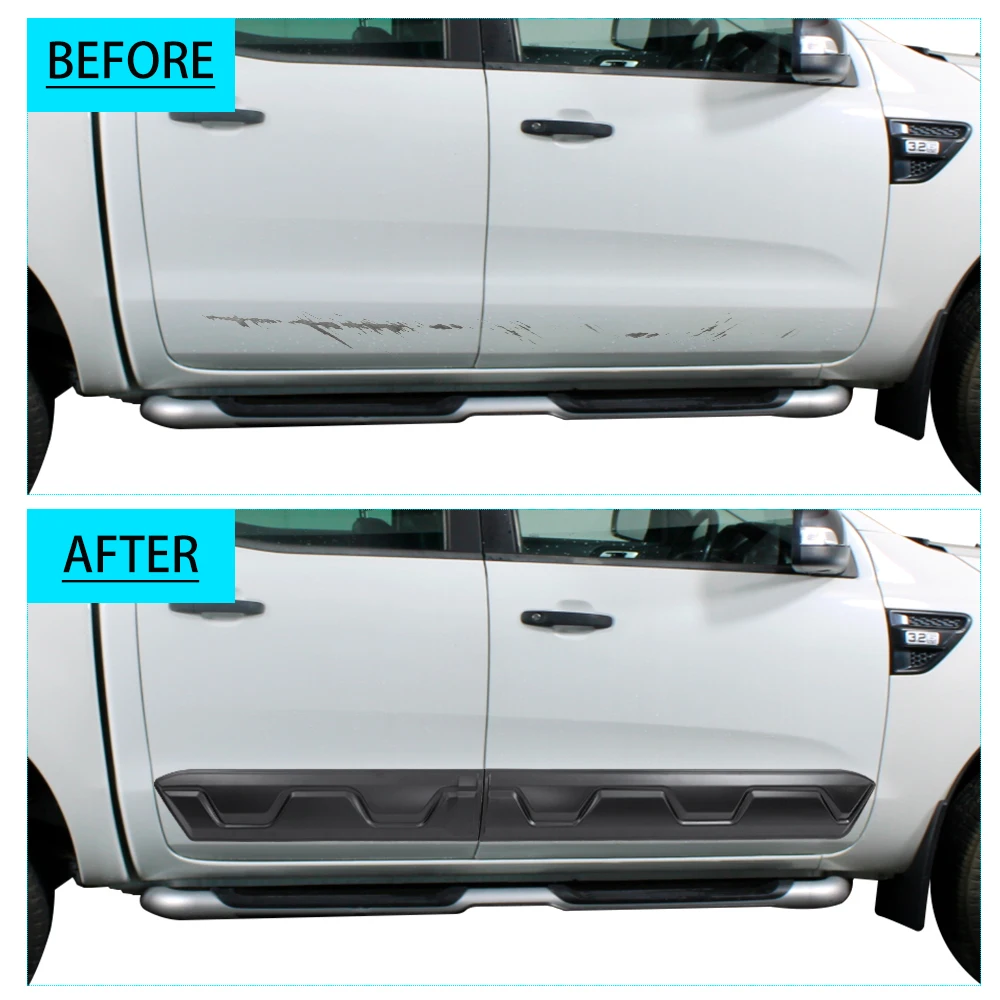Karosserie verkleidung Seitentür forms chutz, kompatibel mit Ford Ranger Raptor 2014-2017 4x4 Autoteil zubehör – Detail 6