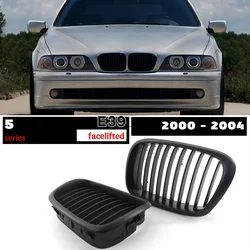 Front Bumper Matte Black Kidney Grille for BMW 5 Series E39 Sedan Touring 2000 - 2004 520i 525i 530i 535i 540i M5 520d 525d 530d