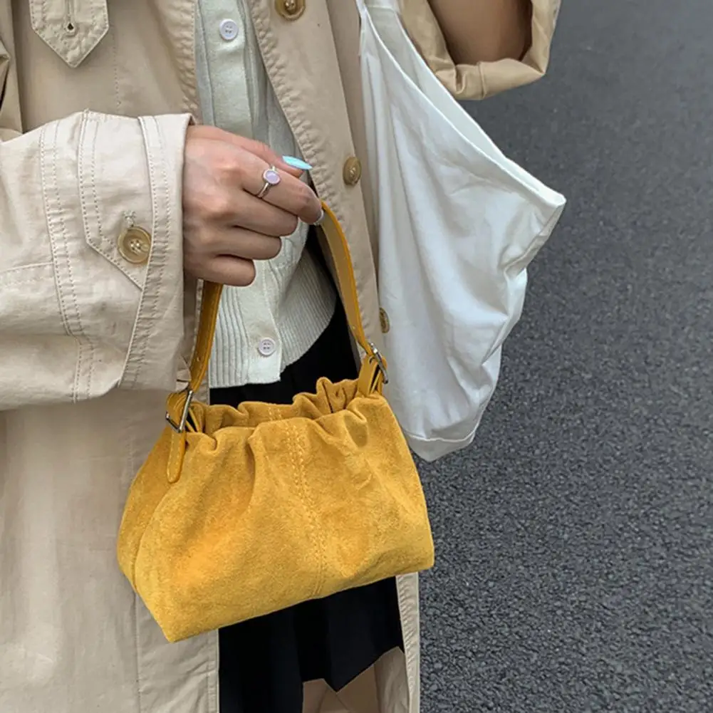 

Мягкая замшевая сумка через плечо, разноцветная сумка на плечо, стильные винтажные замшевые сумки для женщин, кошелек через плечо для улицы