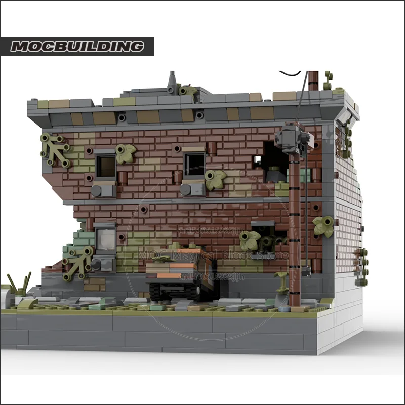 MOC Building Blocks Games Series The Last of Us Diorama Castle  Architecture DIY Assembly Bricks Collection Model Toys Xmas Gift