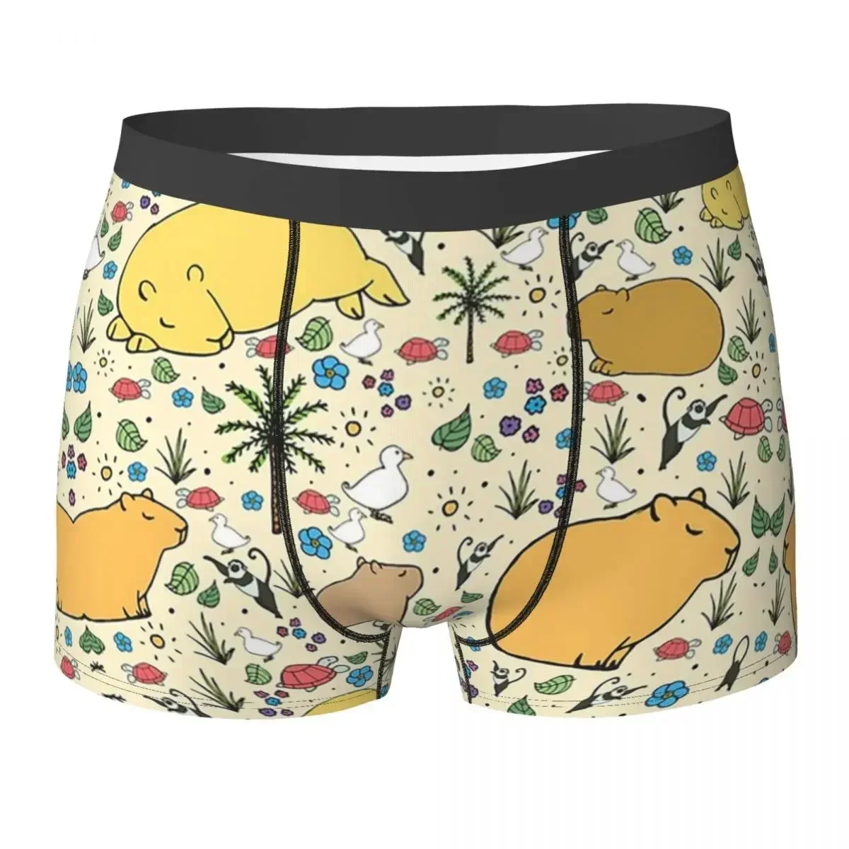

Boxer Underpants Shorts Capybara Animal Pattern Panties Male Breathable Underwear for Homme Man Boyfriend Gifts