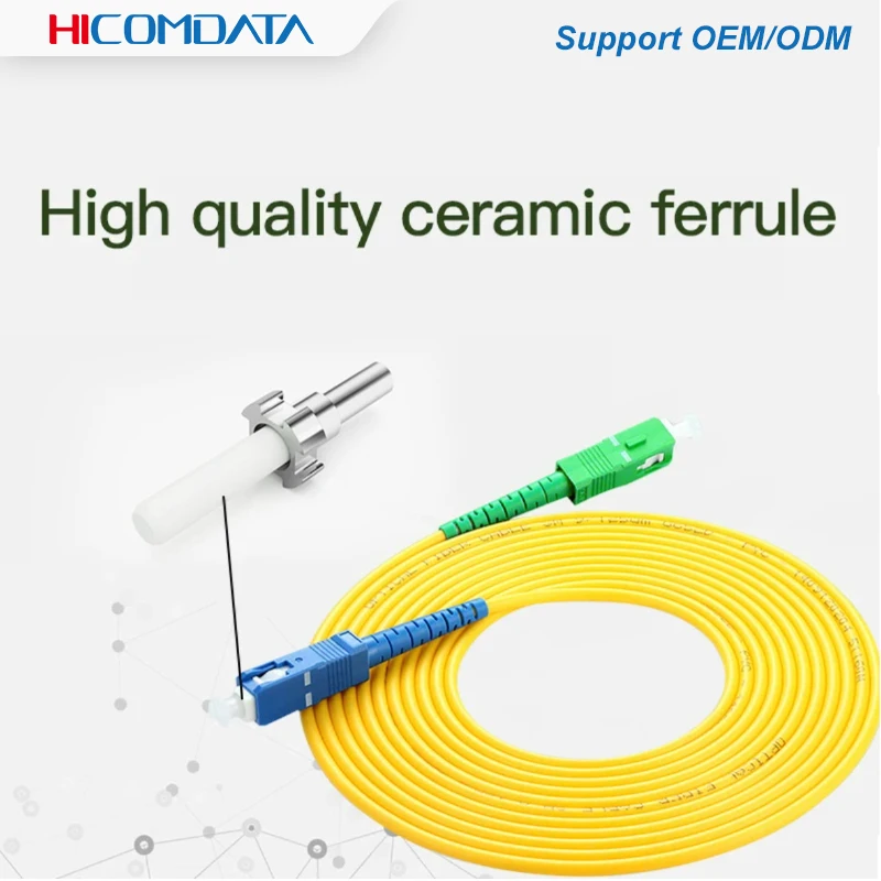 10pcs SC APC-UPC Singlemode Fiber Optic Patch Cable SC SM 2.0 mm 9/125um FTTH Fiber Patch Cord Optical Fiber Jumper 3m 10m 30m