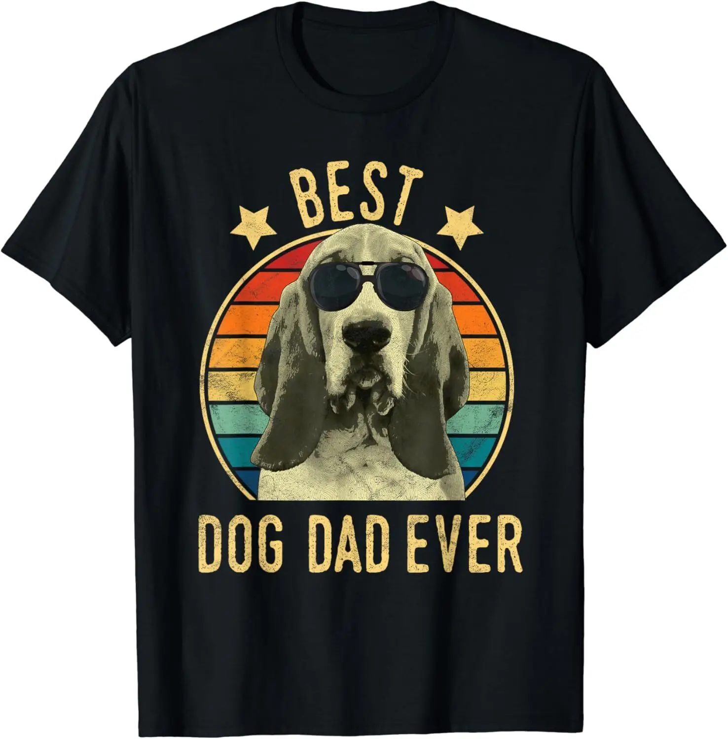 Best Dog Dad Ever Basset Hound Father_s Day Funny Dogs Gift Unisex T-Shirt