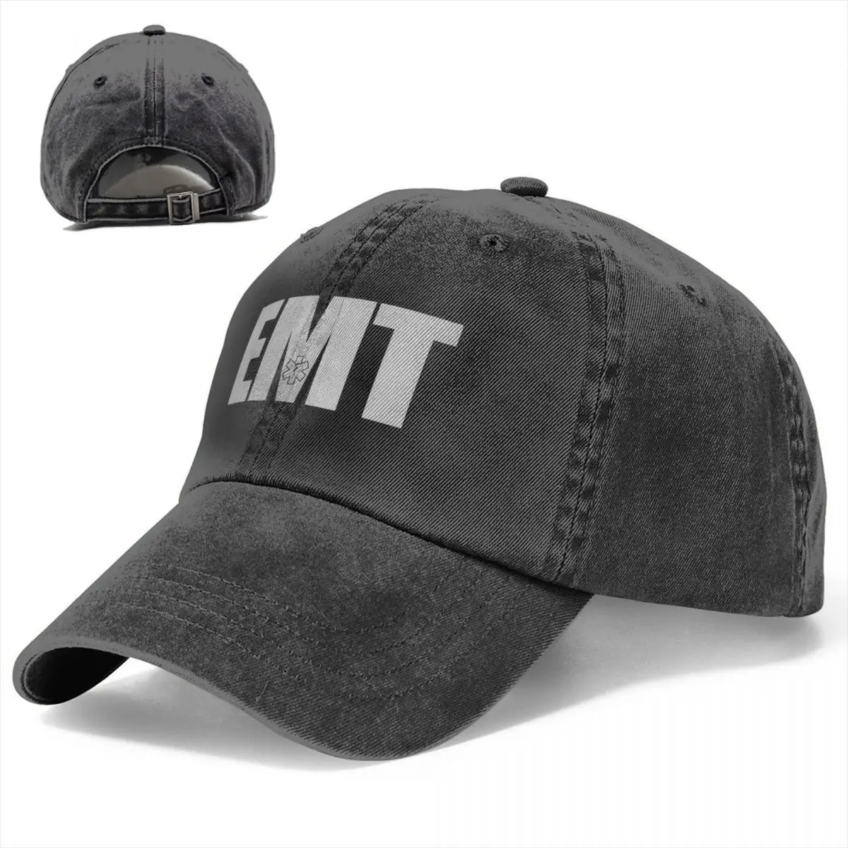 Emergency Medical Technician Emt Baseball Caps Casual Distressed Washed Snapback Cap Unisex Activities Adjustable Caps Hat