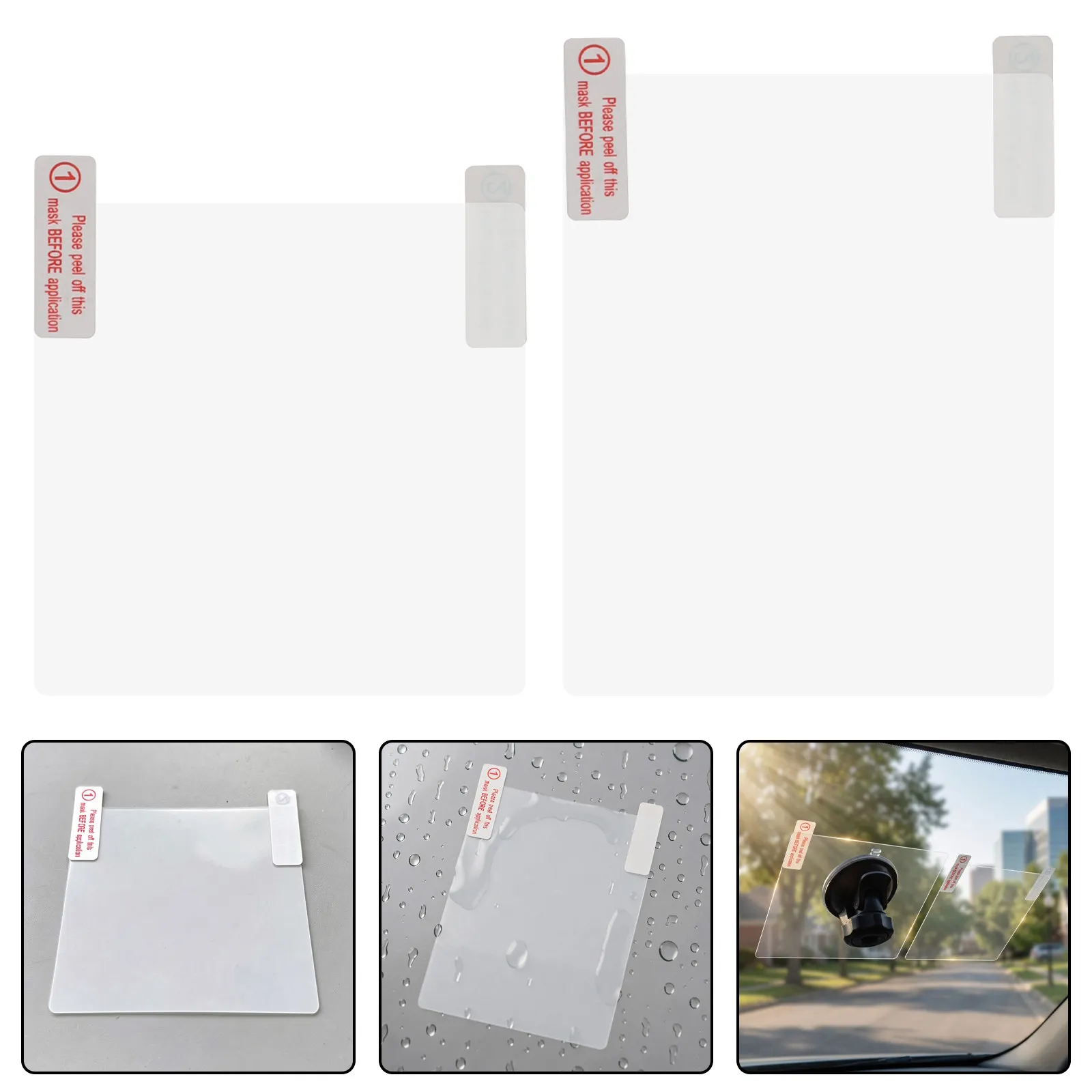 6Pcs Dashcam Static Adhesive Pads Quick Installation Waterproof Electrostatic Film Car Dvr Mounting Pads Non Residue