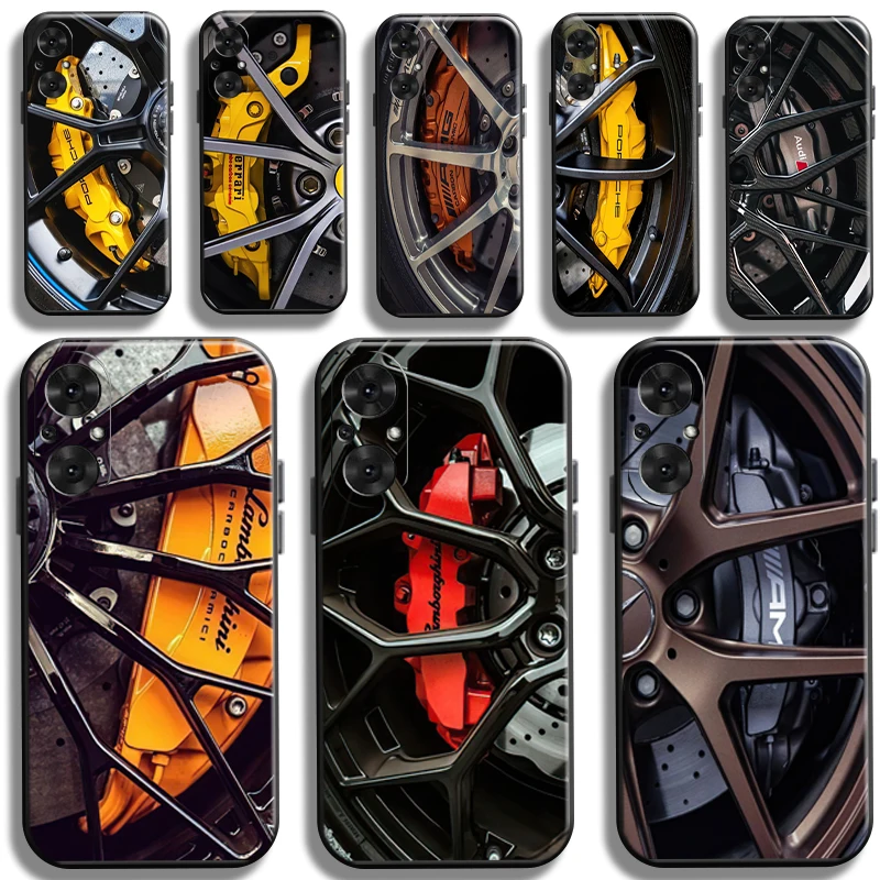 Luxury Car Wheel Hub Phone Case For OPPO Realme GT Master 11 10 9 8 Pro Plus 8i C55 C35 C31 C30 C21 C21Y C25Y Carcasa Coque