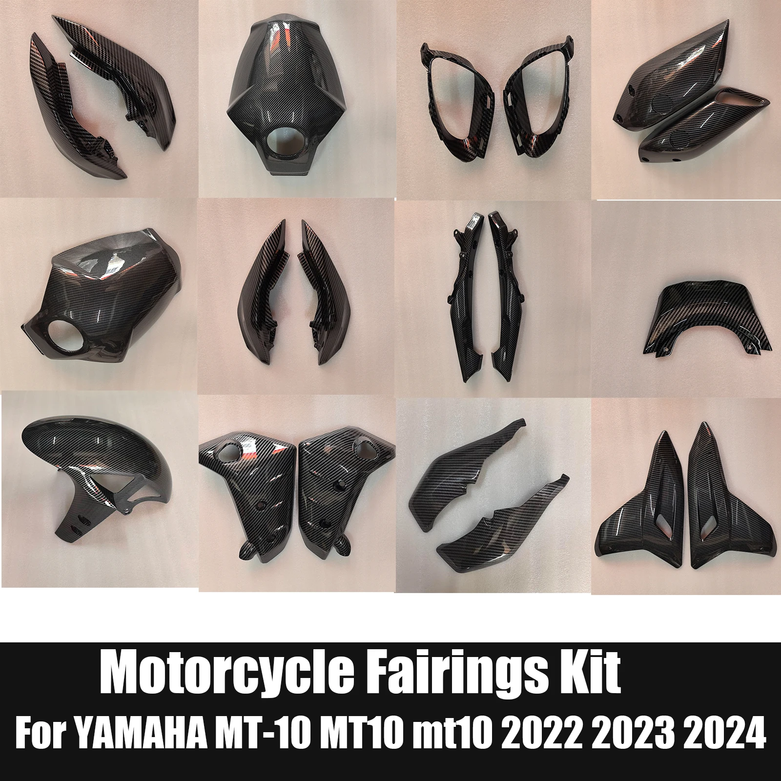 Motorcycle Accessories Fairings Kit Fit High Quality ABS Carbon Fiber For YAMAHA MT-10 MT10 mt10 2022 2023 2024
