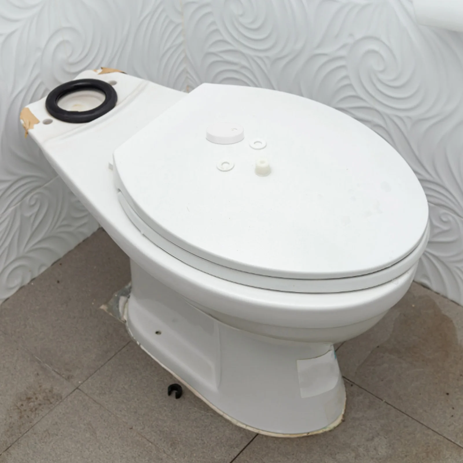 

45Mm Toilet Bolt Caps Plastic Round White Decorative Covers For Toilet Seat Screw Fixing Replacement Parts Bathroom Bowl